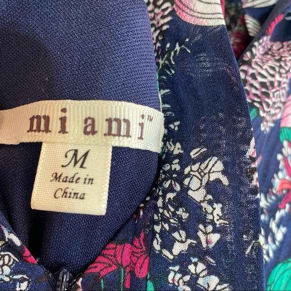 MIAMI MAXIE DRESS, TIES AROUND NECK, ZIPPER BACK. - Picture 5 of 6